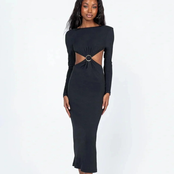 Princess Polly Dresses & Skirts - NEW‎ Princess Polly Black Midi Dress* Size 0